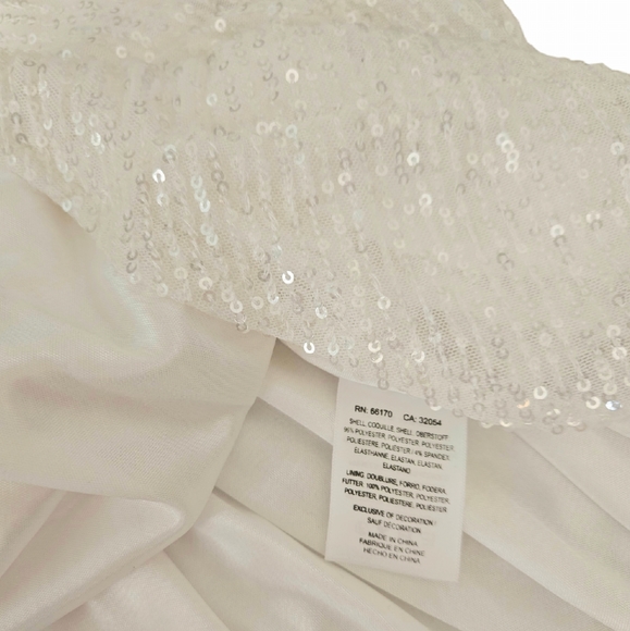 Jenny Yoo Zara One-Shoulder Sequin Column Gown - Picture 8 of 12